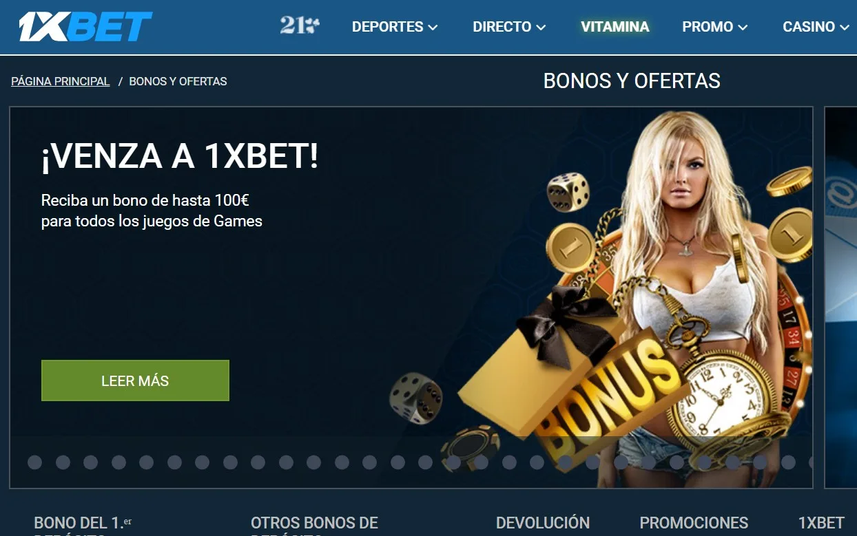 Bono 1xBet en Perú